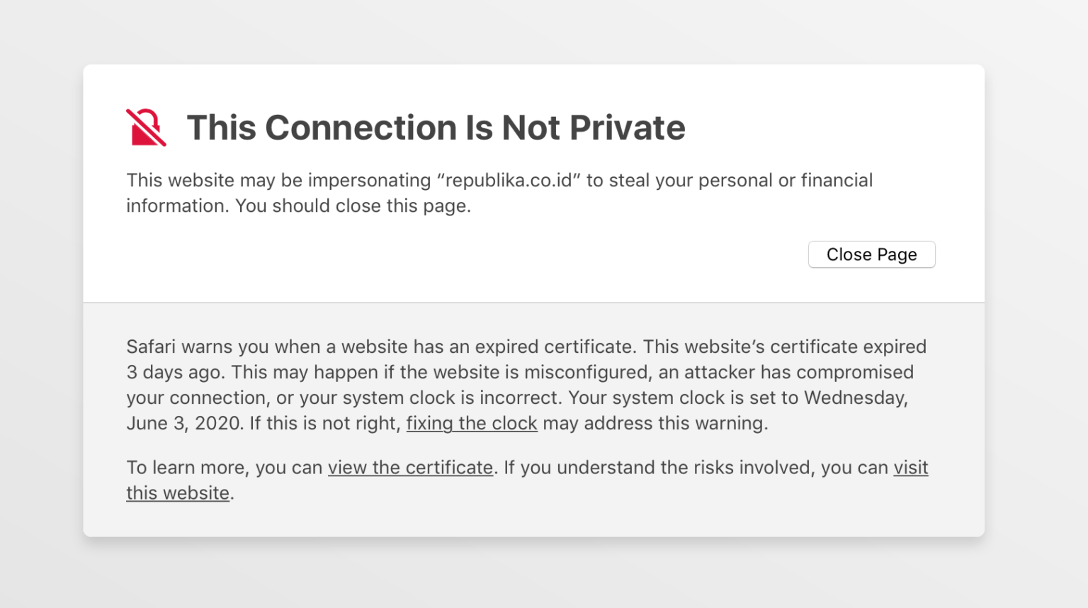Your connection is not private. Why your connection is not private. Your connection isn't private. In this connection. This site may